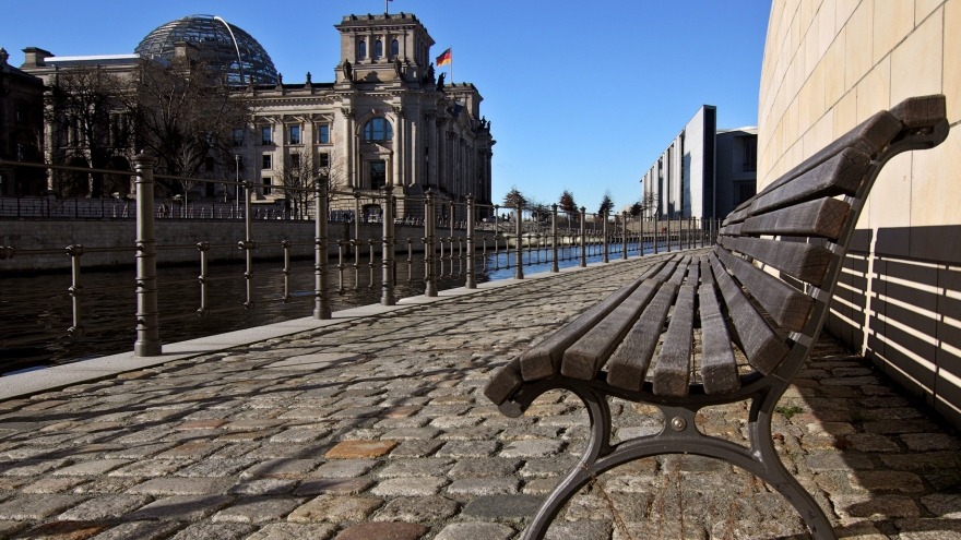 Spree next to othe german government in Berlin Spree next to othe german government in Berlin